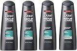 Dove Men + Care Fortifying Shampoo, Aqua Impact, 12 Ounce (Pack of 4)