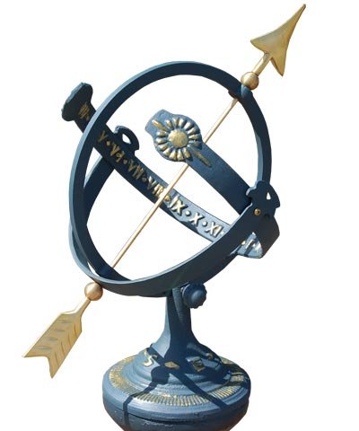 BestNest Rome Sunburst Armillary Sundial and Roman Pedestal - Thumbnail 2
