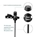 Microphone Professional for iPhone Grade Lavalier Lapel Omnidirectiona for lPhone Audio Video Recording Lavalier Condenser Microphone for iPhone X Xr Xs max 8 8plus 7 7plus 6 6s 6plus 5 / iPad（6M）