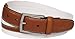 Dockers Men's 1 3/16 in. Canvas Belt with Leather Trim, 34, White