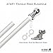 A-ONE 5Ft Tangle Free Spinning Flagpole Deluxe Aluminum American US Flag Pole Kit with Stainless Steel Rust Prevention Clip and Free Bracket for Outdoor Residential or Commercial Wall Mount, Silver