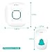 Wireless Doorbell, Anko Reaches 1000 Feet Distance Portable Operating Radio Range with 36 Chime Kit (2 Push Remote Button Transmitter+2 Receiver ,No Batteries Required for Receiver ,White)
