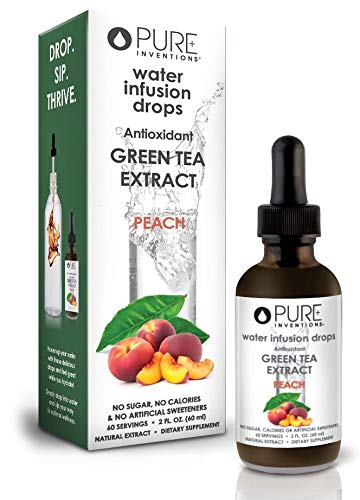 Pure Inventions - Antioxidant Green Tea Extract - Peach (60 Servings) - 2 Oz