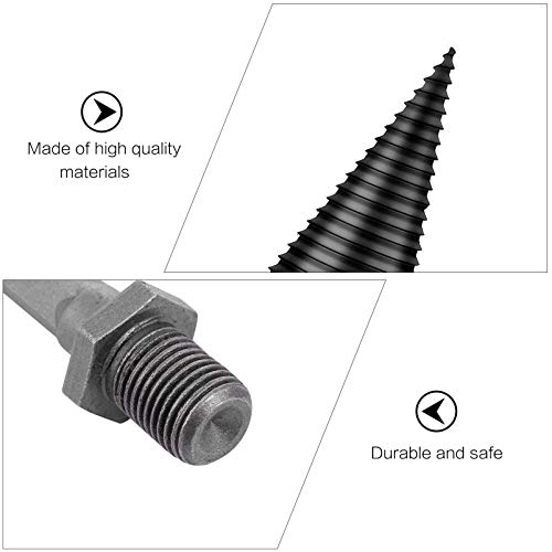 ULTECHNOVO Holzspaltbohrer Brennholz Holzspalter Bohrer Hochleistungsholzkegelbohrschraube Schraubendreher Anzünder… – Bild 4