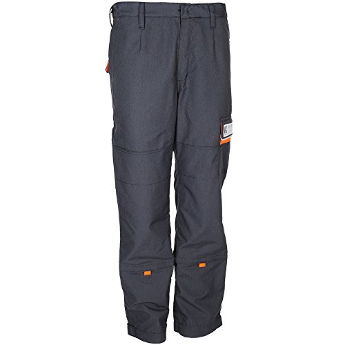 'KÜBLER – Pantalones de trabajo "PSA Kermel Top, 1 pieza, 64, color gris oscuro/naranja, 23318313 – 9838 – 64