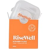 RiseWell Hydroxyapatite Expanding Dental Floss - Mint Waxed, 30 Yards | Dentist-Formulated Waxed Expanding Floss with Hydroxyapatite &amp; Xylitol, Natural Woven Floss, Travel Ready, Made in USA