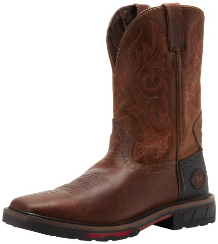 Justin Original Work Boots Men's Hybred Wk Work Boot,Rugged Tan,9 D US