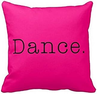Christmas Rabbit Personalized Dance Pink Girly Ballet Hot Pink Dance Quote Zipper Pillowcase Cover Throw Pillows