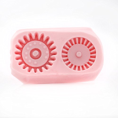 Silicone Steampunk Gear Mold use with Fondant, Chocolate Candy, Metal Clay, Resin, Clay