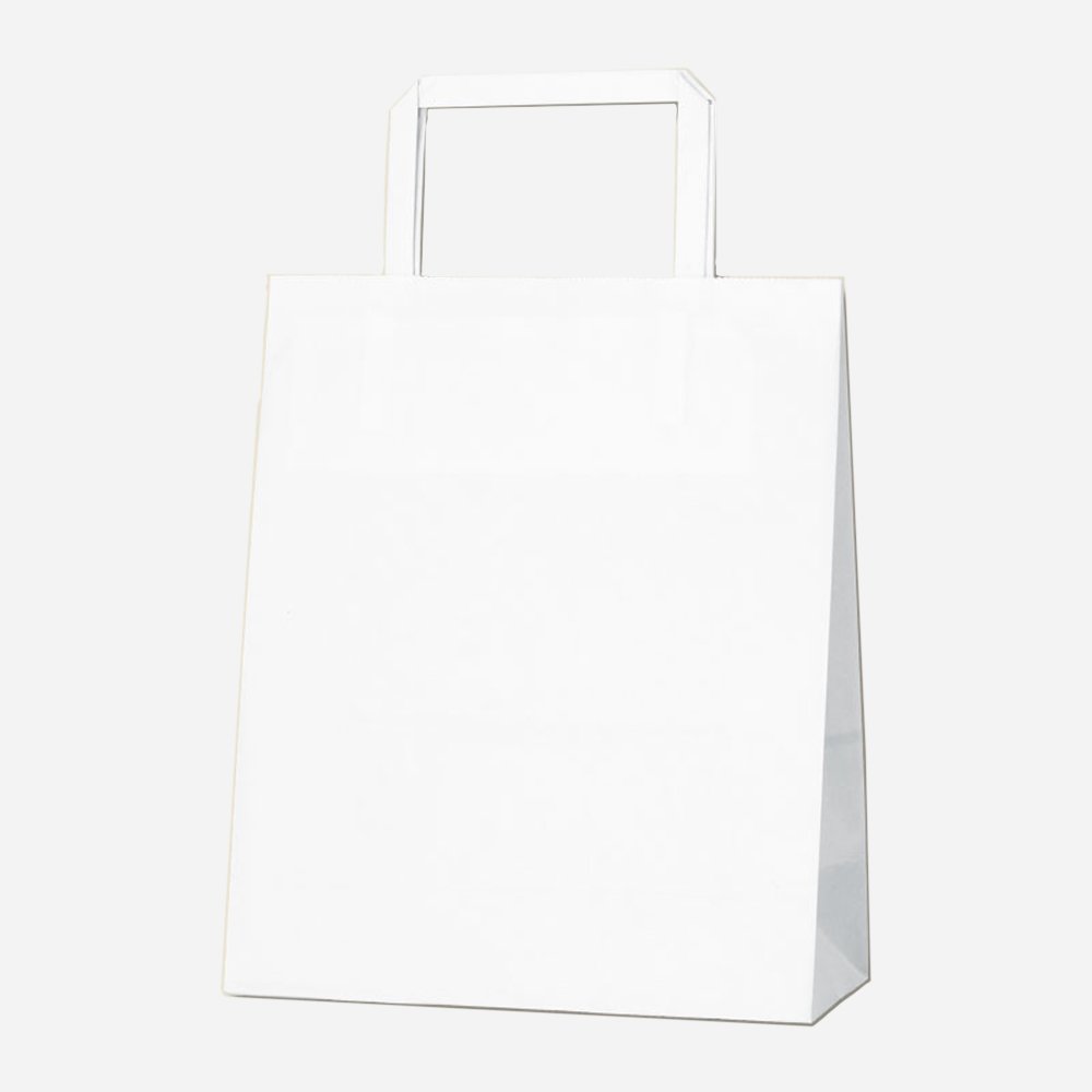 ヘイコー 手提 紙袋 平手紐 H25CB 20-1 シロ 20x9x24cm 50枚商品画像