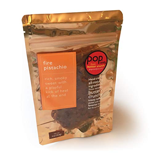 image for p.o.p. candy co.  Fire Pistachio Butter Crunch Toffee | All-Natural, P