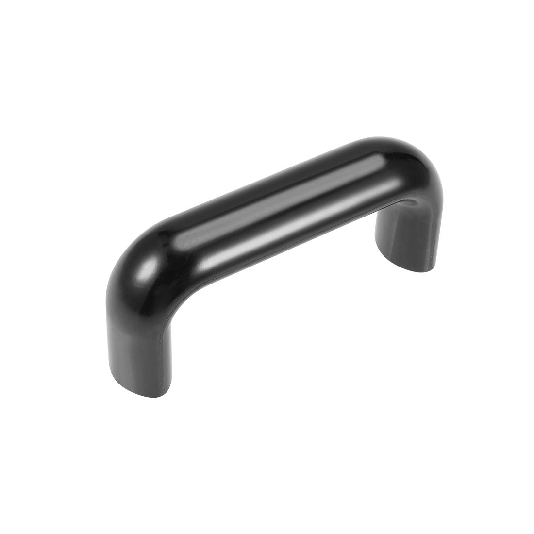 sourcing map Plastic Pull Handle 90mm Hole Centers Black for Industrial Machine, M6 Thread