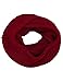 Dimore Women's Winter Knit Infinity Scarf Fashion Thick Warm Circle Loop Scarves (burgundy)