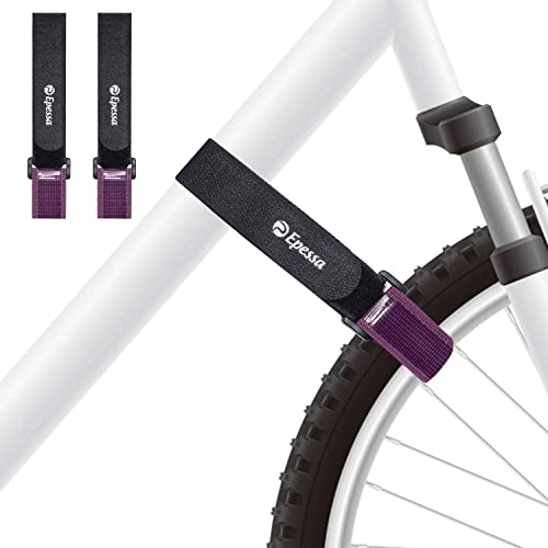 Epessa Bike Rack Strap Bike Wheel Stabilizer Straps, Bike Strap with Stonger Gel Grip, Adjustable Bicycle Wheel Strap, Bike Tie Down Straps, Bike Straps for Rack