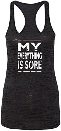 Womens Workout Tanks - My Everything is Sore - Tops with Sayings by Echona Apparel