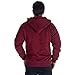 Gary Com Wine Sherpa Lined Fleece Hoodies For Men Zip Up Plus Size Long Sleeve Sweatshirt