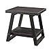 Coaster Home Furnishings 701867 End Table with Slatted Bottom Shelf, Cappuccino