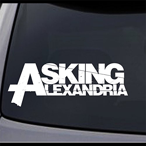 JCM CUSTOM Asking Alexandria Sign Permanent Vinyl Decal Sticker 8" X 2.9"