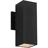 Cerdeco Aluminum Modern Outdoor Wall Sconce,10.75" Exterior Up or Down One Light Fixture Matte Black for Porch Patio Garage L