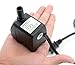 Mini AC submersible pump mini fish tank water heat exchanger mini fountain pump 80-160 GPH (600-1000L / H, 10W) submersible pump, ultra quiet pump, 4.1 foot high lift, fountain pump, 4.7 foot power co