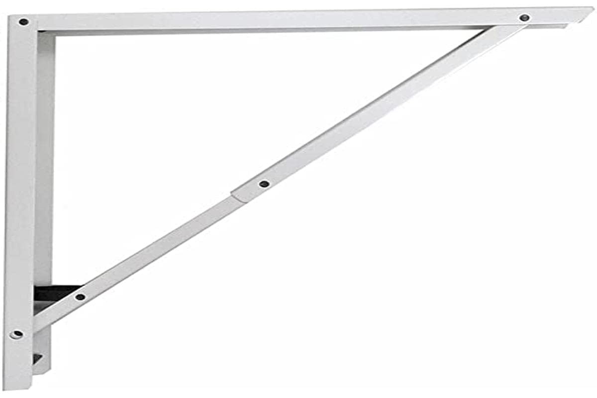 Folding Steel Square Abat-Plan White 40X40Cm