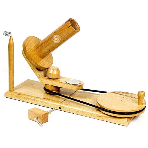 Bhartiya Handicrafts Wooden Yarn Ball Winder for Heavy Duty Large Knitting Wood Center Pull Natural Wool Winder String Holder Winder