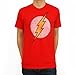 Bioworld Men's Flash Logo T-Shirt,Red,Large