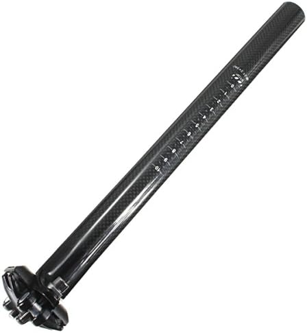 Cyclemann Ultralight Light Weight Hight Performance 100% T800 3K Carbon Fiber Seat Post Seatpost 400 mm (31.6X400 mm)