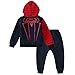 2Pcs Boys Spider-Man Pullover Hoodies+Pants Baby Clothing (Red, 5 Years)