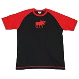 LazyOne Unisex Classic Moose Red PJ T Shirt Adult