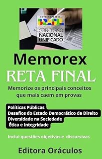 Livro CNU - Memorex - Reta Final : Memorize os principais conceitos que mais caem em provas