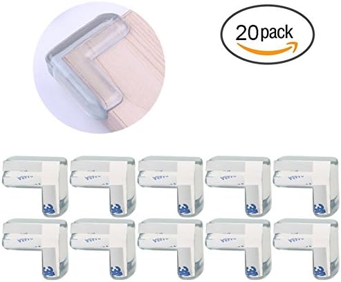 20 Pieces Soft Baby Proofing Corner Guards, Edge Protectors with 3M Adhesive Child Proof Corner Safety Bumpers
