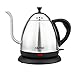 MLITER Electric Gooseneck Kettle Cordless Stainless Steel Drip Kettle for Pour Over Coffee and Tea, 1000W Water Boiler 1.0 Litre Tea Heater with Auto Shut Off & Boil Dry Protection primary