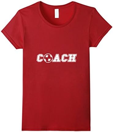 Women's Soccer Coach T-Shirt - Premium Shirt for Soccer Coaches Small Cranberry