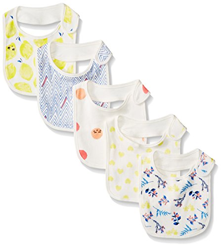 Rosie Pope Baby Girls' 5-Pack Sweet For Spring Bibs