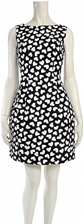 Amazon ケイト スペード Kate Spade ワンピース ノースリーブ ハート 黒 白 Dancing Hearts Domino Dress 中古 ワンピース チュニック 通販