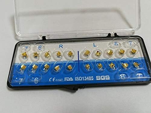 20 pcs of Brackets Gold Plated MIM Roth Mini 0.022 With Hook 345