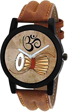 Multi Color Dial Stylish Leather Watches for Boys & Men (Pack of 1 God-BR-19)