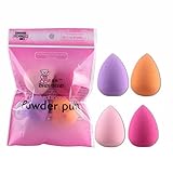 Tenworld 4pcs Pro Beauty Flawless Makeup Blender Foundation Puff Multi Shape Sponges