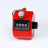Sinddy Assorted Color Handheld Tally Counter 4 Digit Display for Lap/Sport/Coach/School/Event