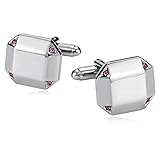 KnSam Cufflinks for Men Stainless Steel Polygon