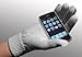 Grey Texting Gloves - Touch Screen Phone Smart Gloves For iPhone, Android & Other Touch Screen Devices (GREY)