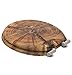 Sanilo Soft Close Toilet Seat ROUND, Quiet and Slow Close Lid and Seat, Strong Bumpers and Hinges, Old Tree