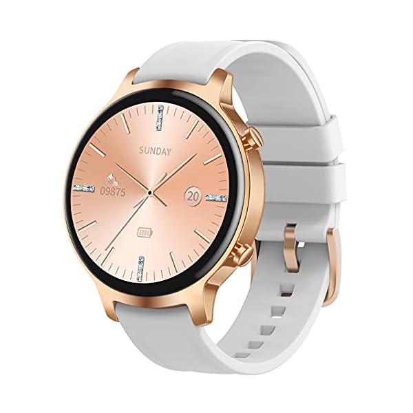 Nemheng Smart Watch for Women, Full Touch Fitness Tracker with Heart Rate Monitor, Sleep Monitor,Female Health Tracking…