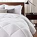 Basic Beyond Down Alternative Comforter - All-Season White Quilted Down Duvet Insert Plush Microfiber Fill, Corner Duvet Tabs, Twin Size