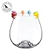 The ORIGINAL Shark Mark Silicone Drink Markers Wine Glass Charms