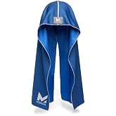 MISSION Cooling Hoodie Towel, Evaporative Cool Technology, Cools Instantly When Wet, UPF 50 Sun Protection, Contours Your Head to Stay in Place, Great for Sports, Fitness, Gym