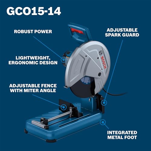 BOSCH GCO15-14 14 In. Abrasive Cut-Off Machine: Powerful 15 Amp Motor, Large photo 9