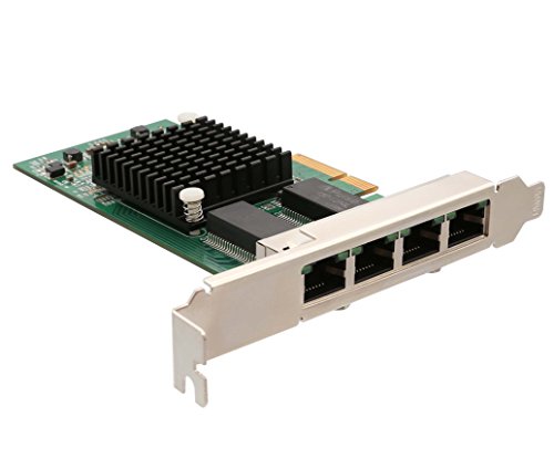 Syba SI-PEX24042 4 Port Gigabit Ethernet PCI-e X1 Network Interface Card