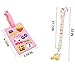 Cute Lanyard with ID Holder for Girls - Sumikko Gurashi Lanyard for Key - Cartoon Animal ID Badge Lanyard with Key Ring and Charm Pendant for Women Kids (Pink)